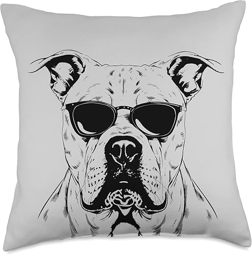 All Cute Dogo Argentino Dogo Argentino - Cojín para mujer, diseño de dibujo y dibujo de dibujos y amantes de los perros, mamá, papá, mujeres, 18 x