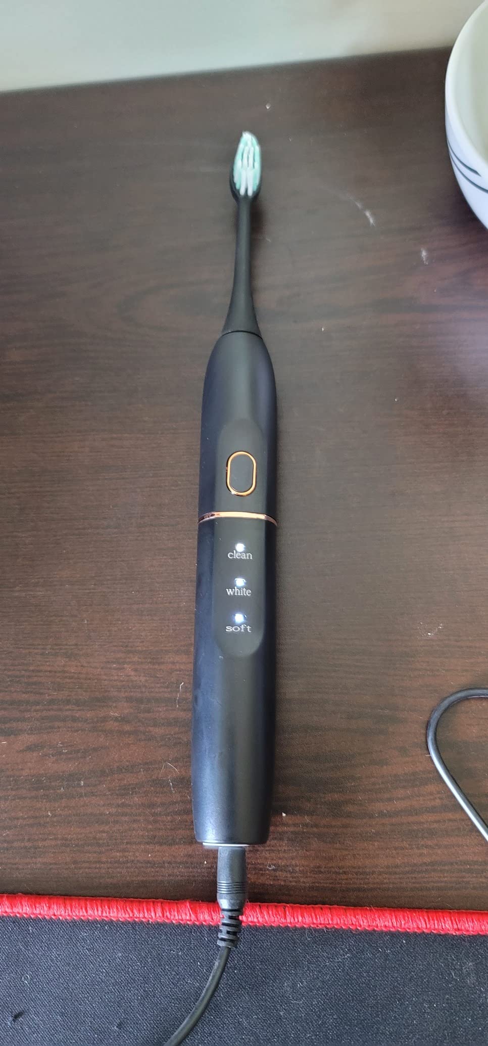 kingheroes Electric Toothbrush Set, Comes with 8 Brush Heads & Travel Case,4 Modes with 2 Minutes Built in Smart Timer, One Charge for 60 Days, 42000 VPM Motor (Black)