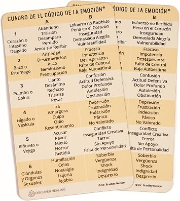 El Codigo de la Emocion - Tabla Magnetica de las Emociones - 2 PAQUETES