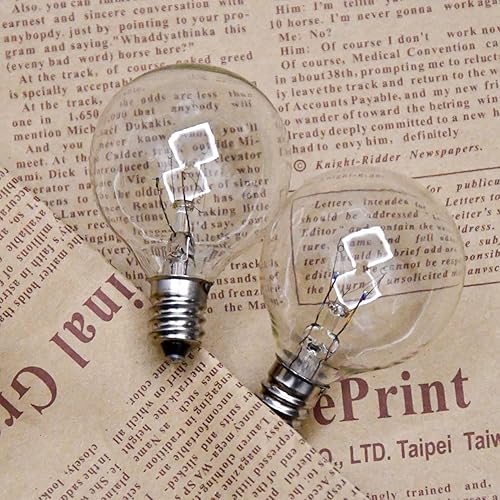 Miniatura 4 de Paquete de 50 bombillas G40 de repuesto, 120 V 5 W globo transparente G40 de repuesto para exteriores, bombillas incandescentes vintage con base de