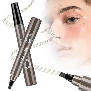 Microblading Eyebrow Pencils for Women 2025 Upgraded 3D Waterproof Eyebrow Pen Long Lasting 4-Tip Microblading Brow Pencil Eye