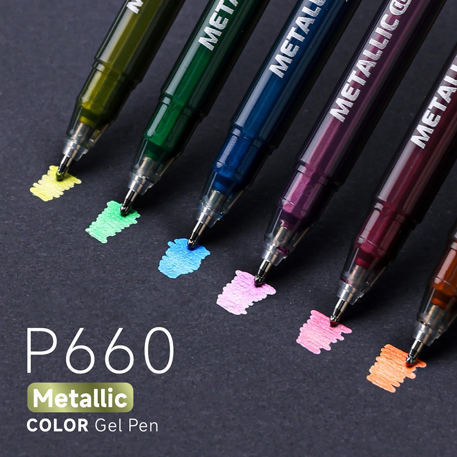 Penna per inchiostri gel acrilico multicolore Penna gel metallizzata a 48 colori per schizzi vetro ceramica Legno plastica Pietra Pennarelli artistici a prova sbiadimento
