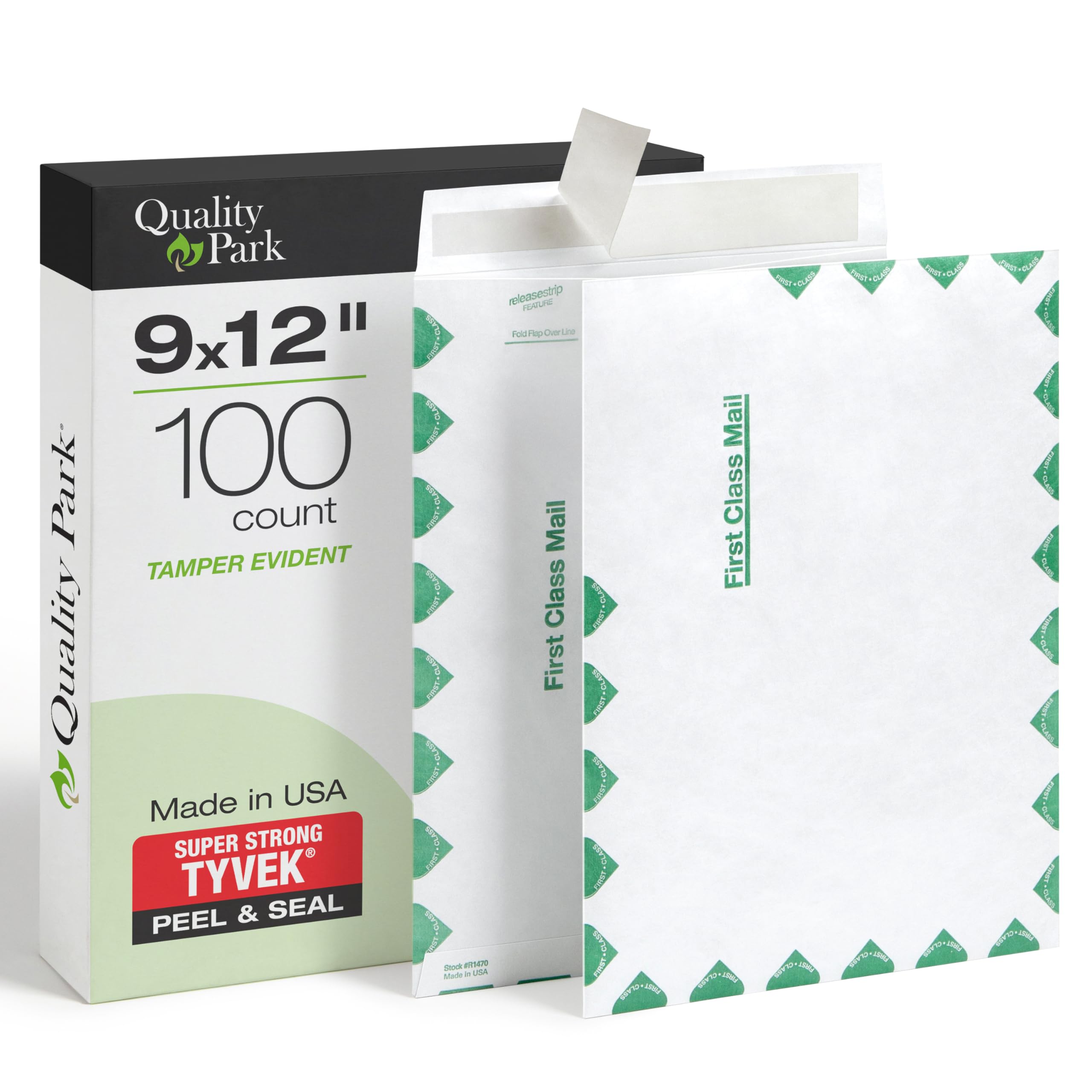 Survivor R1470 Tyvek USPS First Class Lot de 100 enveloppes d'expédition Blanc 9 x 12 cm