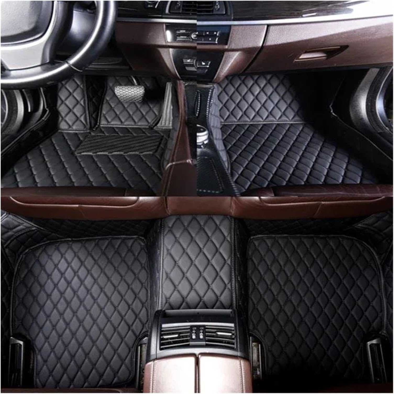 Non Slip Car Floor Mat Custom Anti-slip Car Floor Mats For Mini For Cooper F56 F57 2014-2024 Carpets Foot Accessories(Black)