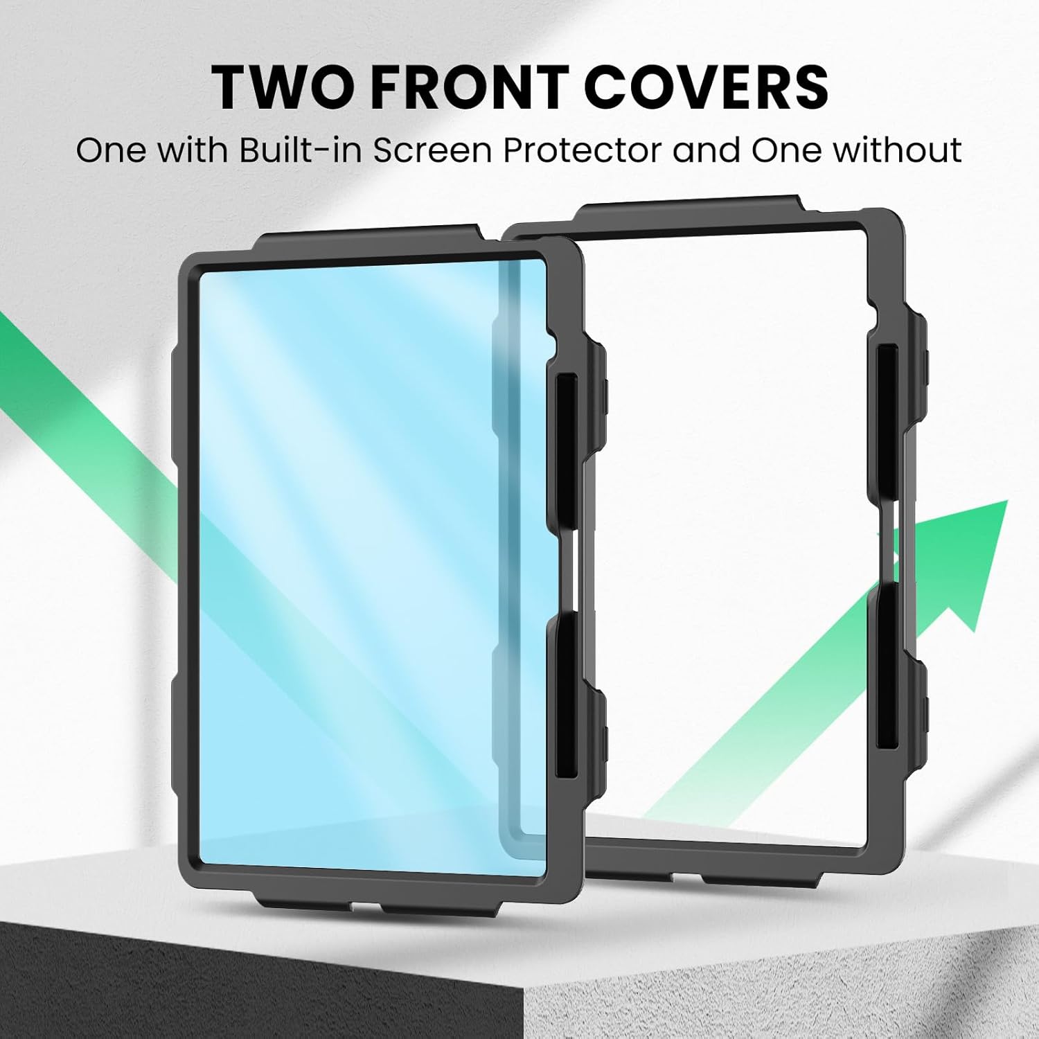 SEYMAC for iPad Air 13 Inch Case M3 2025/ M2 2024, Heavy Duty Shockproof Protective Case with Screen Protector, 360° Rotating Stand, Hand/Shoulder Strap and Pen Holder for iPad Air 13, Black - Image 8