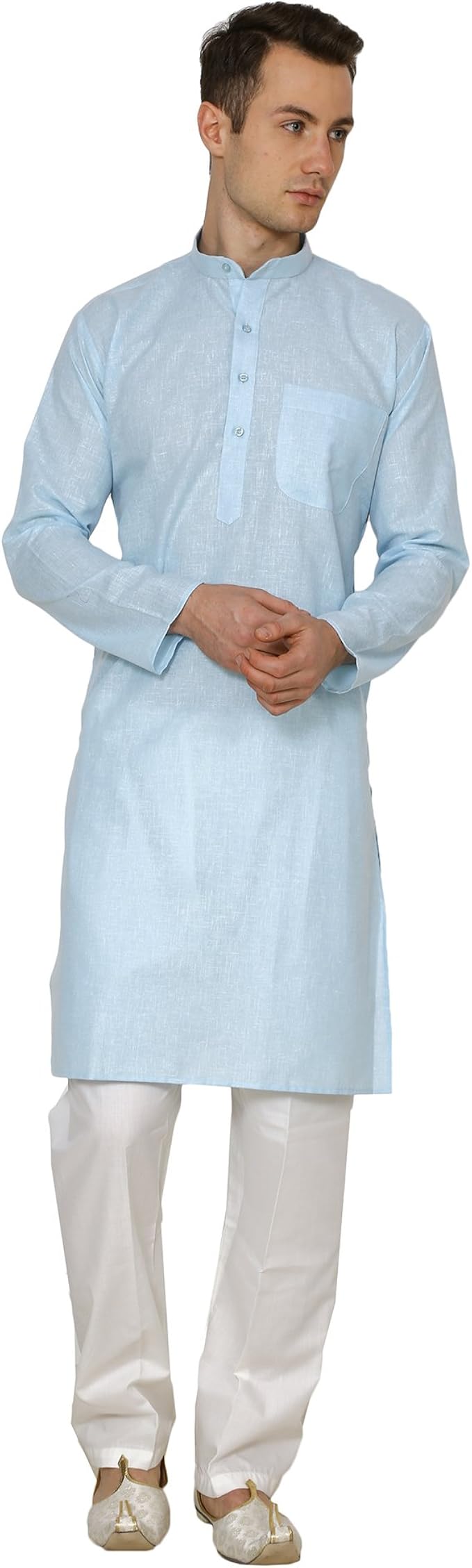 Royal Kurta Men's Cotton Linen Kurta Pyjama at Amazon Men's Clothing store