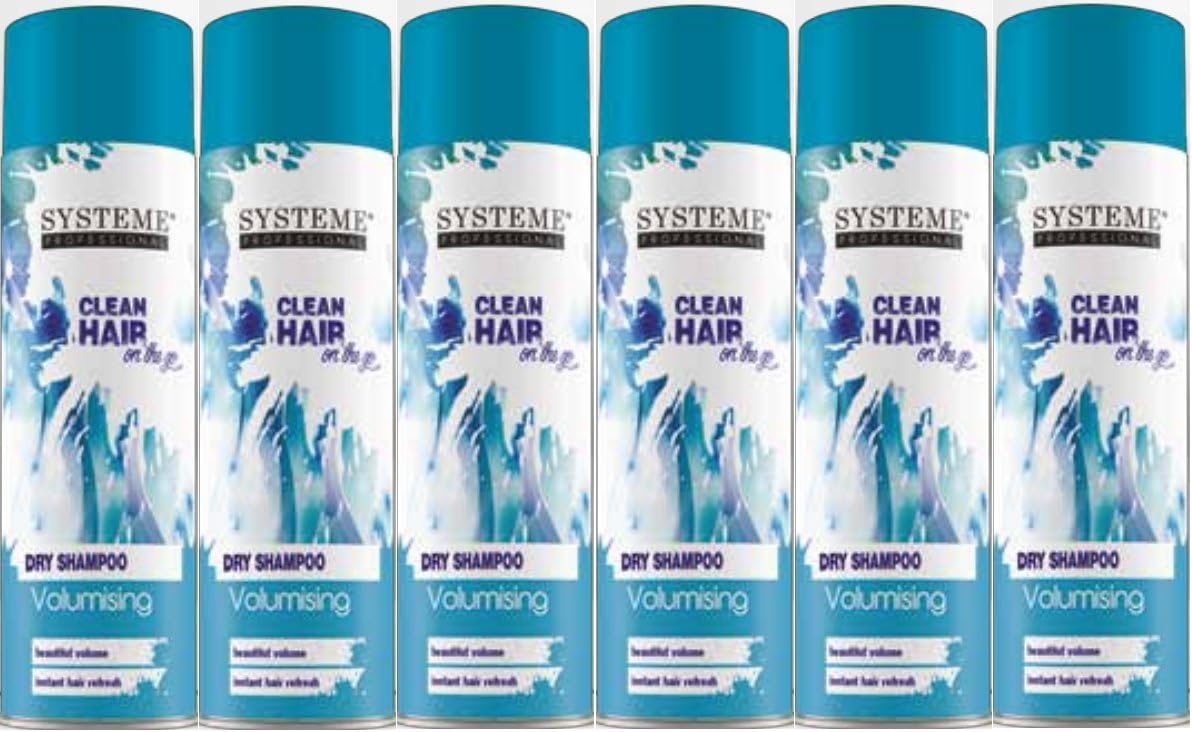 Systeme Professional Clean Hair Volumising Dry Shampoo 200ml (6 PACK)