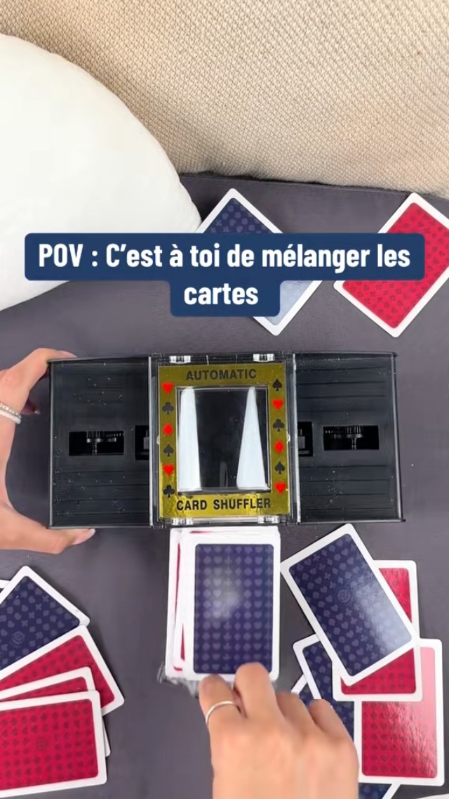Boitier Mélangeur de Carte - Noir - 140021 - Jeu De Cartes - Plastique