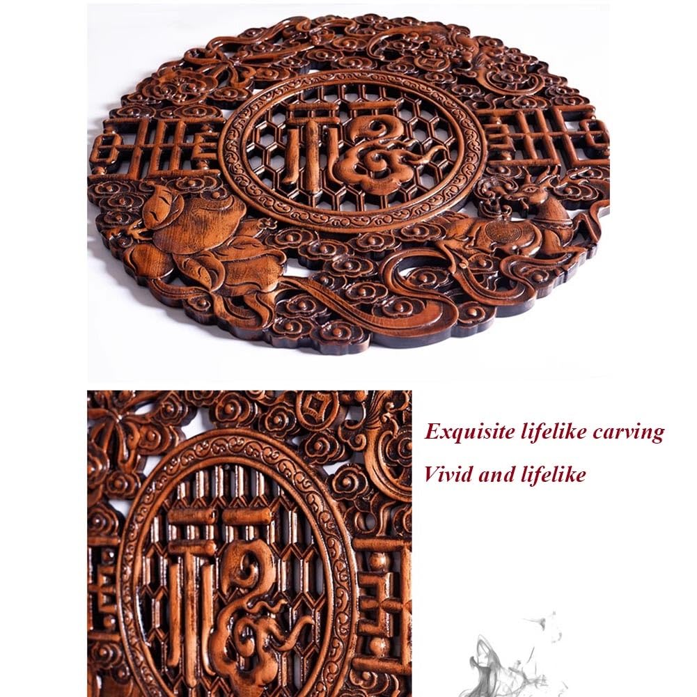 Amazon.co.jp: 木製の手彫り壁アートレリーフ板、 木彫り壁面アート 