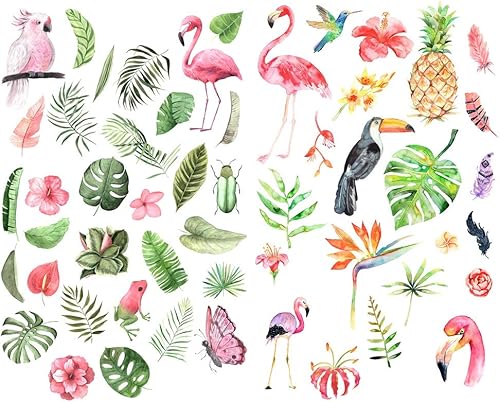 Seasonstorm Hojas de flamenco Kawaii estético Happy Planner Diario Diario Papelería Scrapbooking Pegatinas Suministros de arte de viaje