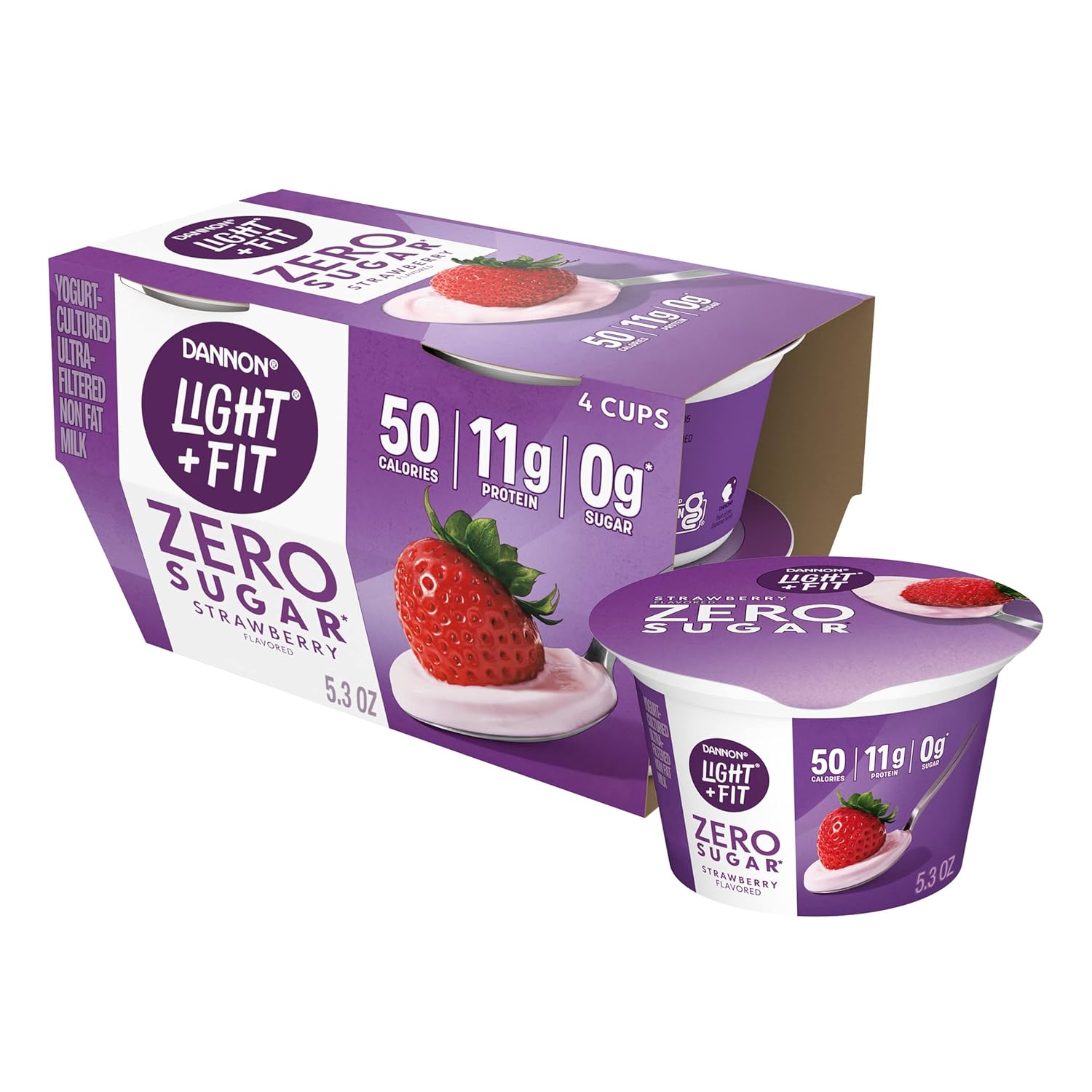 Dannon Light + Fit Zero Sugar*, YogurtCultured Ultra