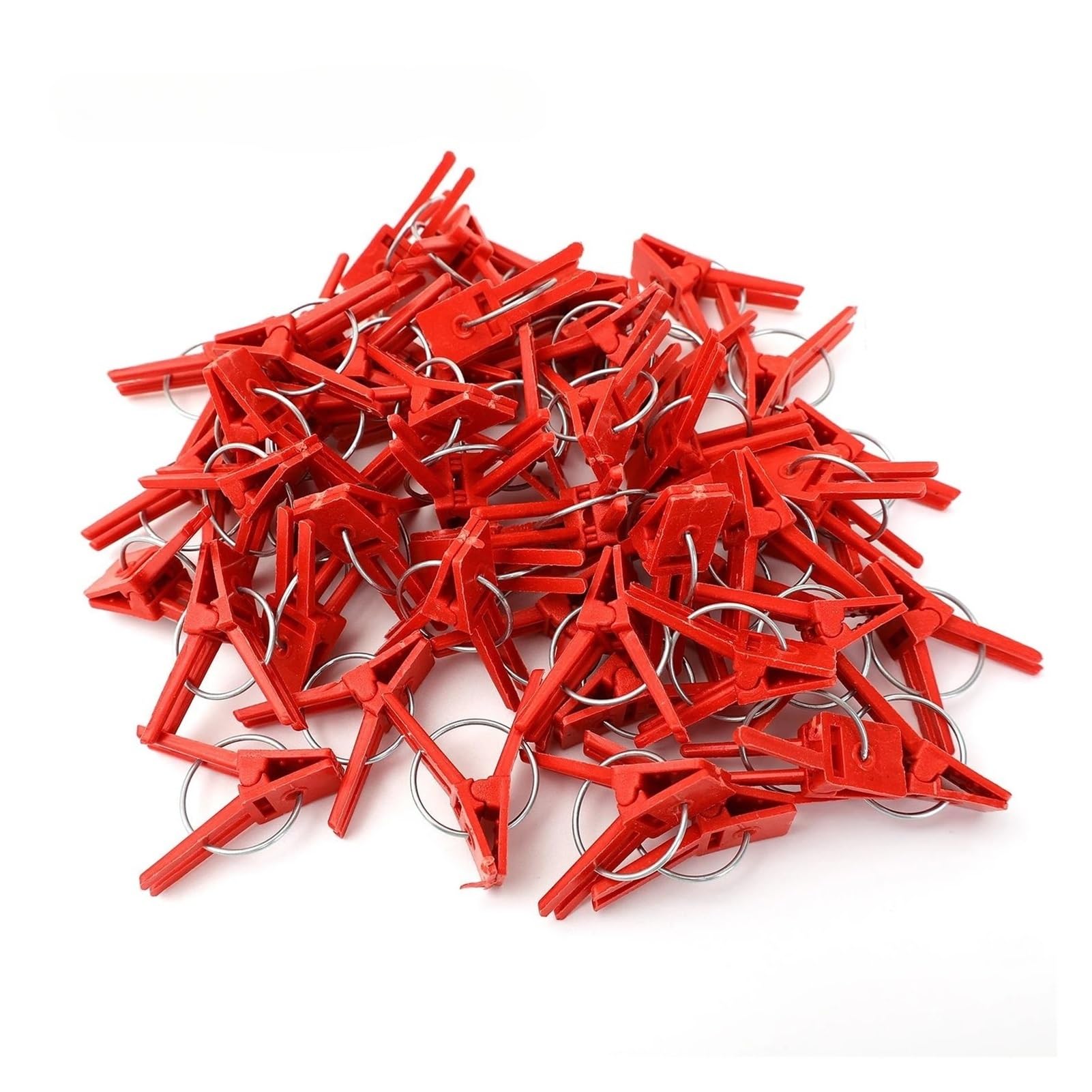 PengWei 50-500pcs Plant Grafting Clips Plastic Flat Mouth Garden Clamps Fixing Connects Gardening Tools Vine Support Clip For Tomato(A-Type,100PCS)