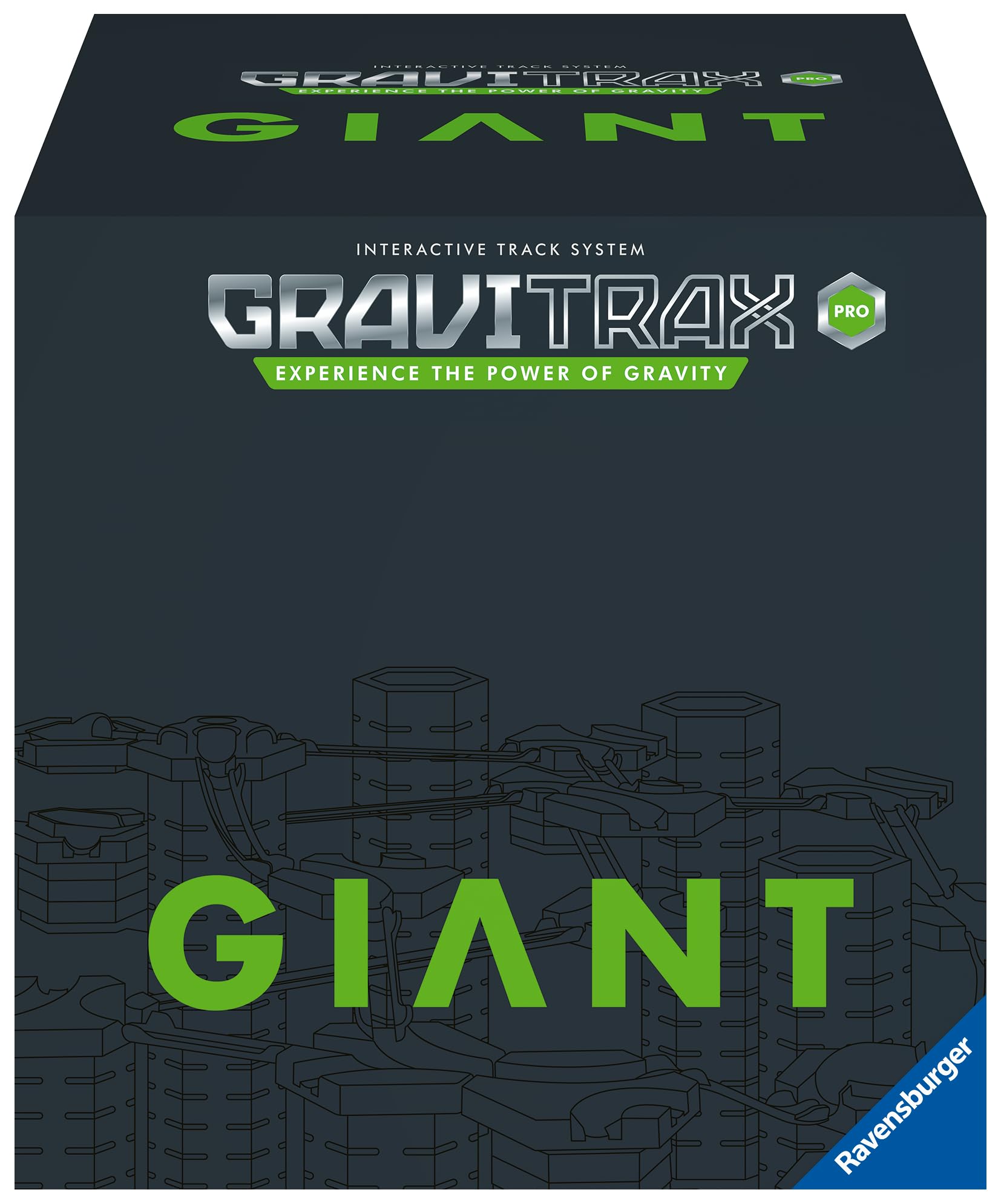 Ravensburger GraviTrax PRO Starter-Set Giant- Erweiterbare Kugelbahn für Kinder, Interaktive Murmelbahn, Lernspielzeug und Konstruktionsspielzeug ab 8 Jahren