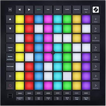 Audiosavings Bundle: Novation Launchpad Pro MK3 Ableton Live USB MIDI RGB 64-Pad DJ Controller Bundle with Rockville RMC-XLR High-End Metal DJ Handheld Wired Microphone (2 Items)