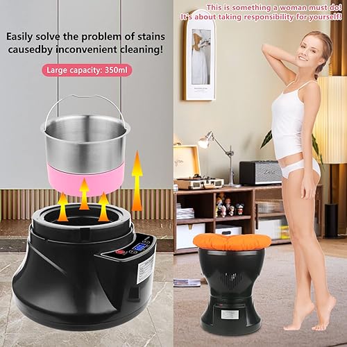 Miniatura 6 de TOKPELA Kit de asiento de vapor en V, kit de asiento de vapor V en casa con cojín y 20 bolsas Yoni Herbs, kit de asiento de vapor V para mujer V