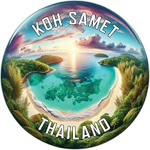 KOH Samet Thailand Mementos Souvenir Die Cut Decorative Flat Magnet 6-Inch