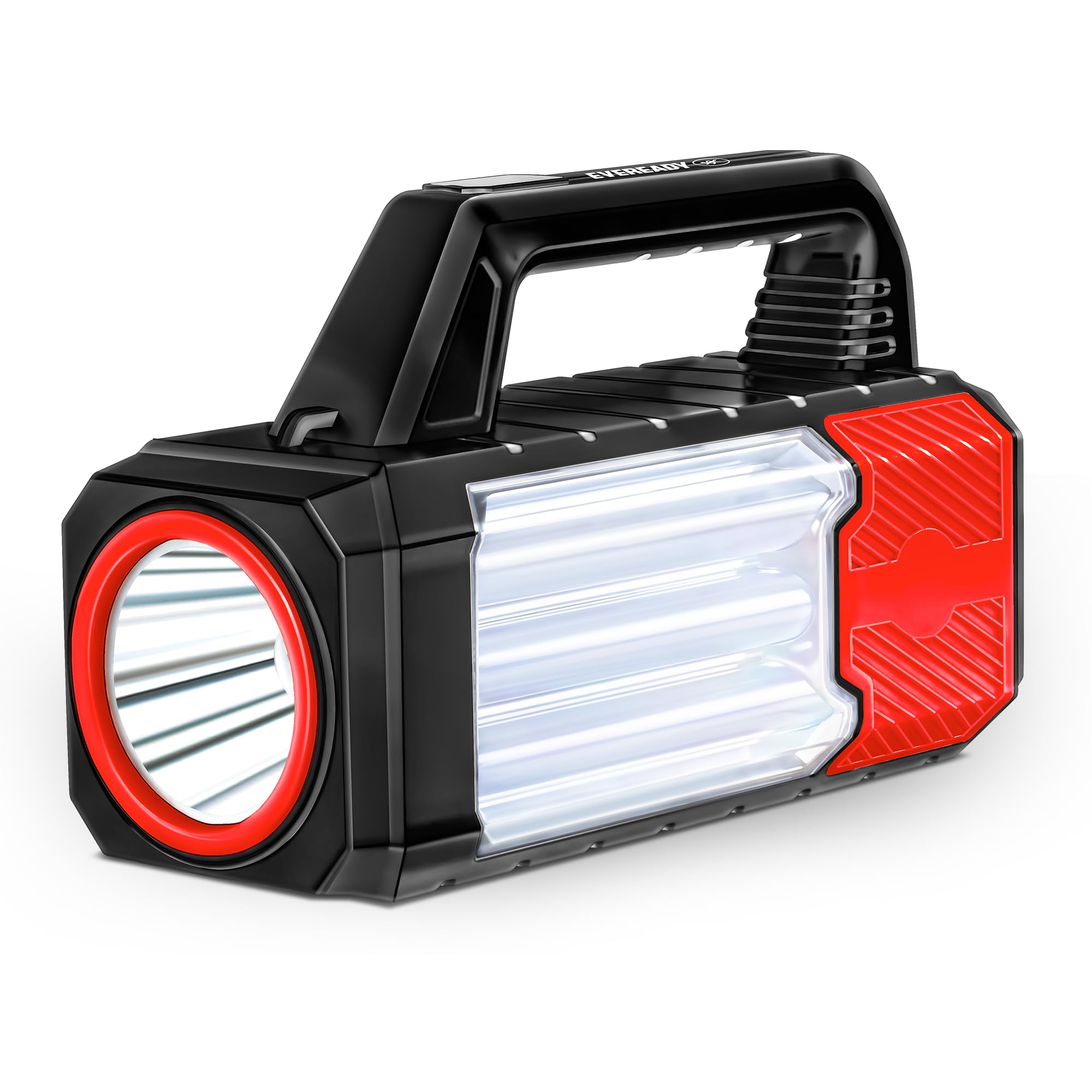 Eveready DL282 Boomray, Rechargeable 1.5W Torch + 6W Sidelight, Multifunctional Torch with Built-in Bluetooth Speaker & FM Radio, USB/SD Card Music Playback, Powerbank, AC Adapter Charging-image-38