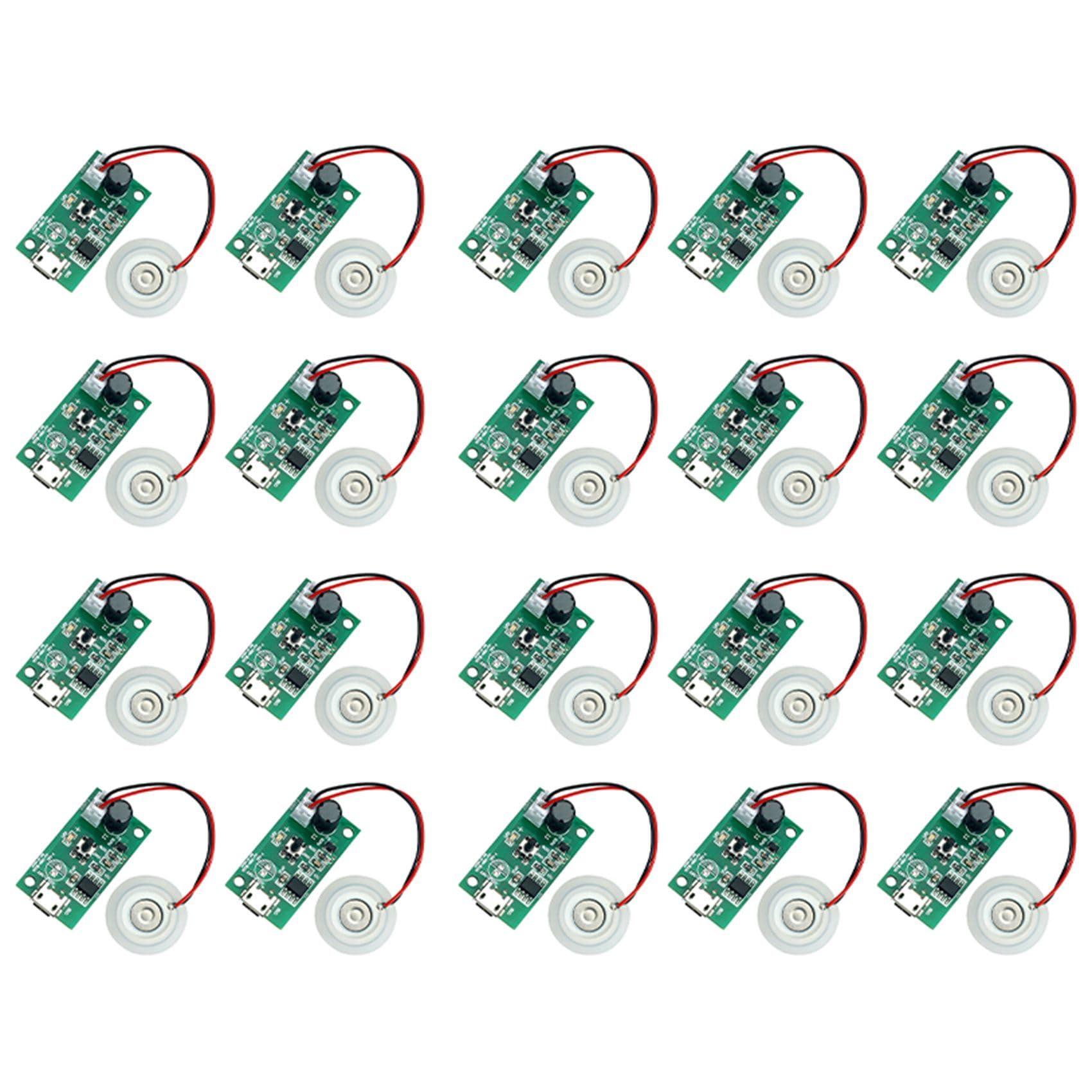 Hndhbfgrt 20pcs 20MM Ultrasonic Mist Maker Atomizer Transducer Atomizer Film Plate Accessories Humidifier Rubber Gasket