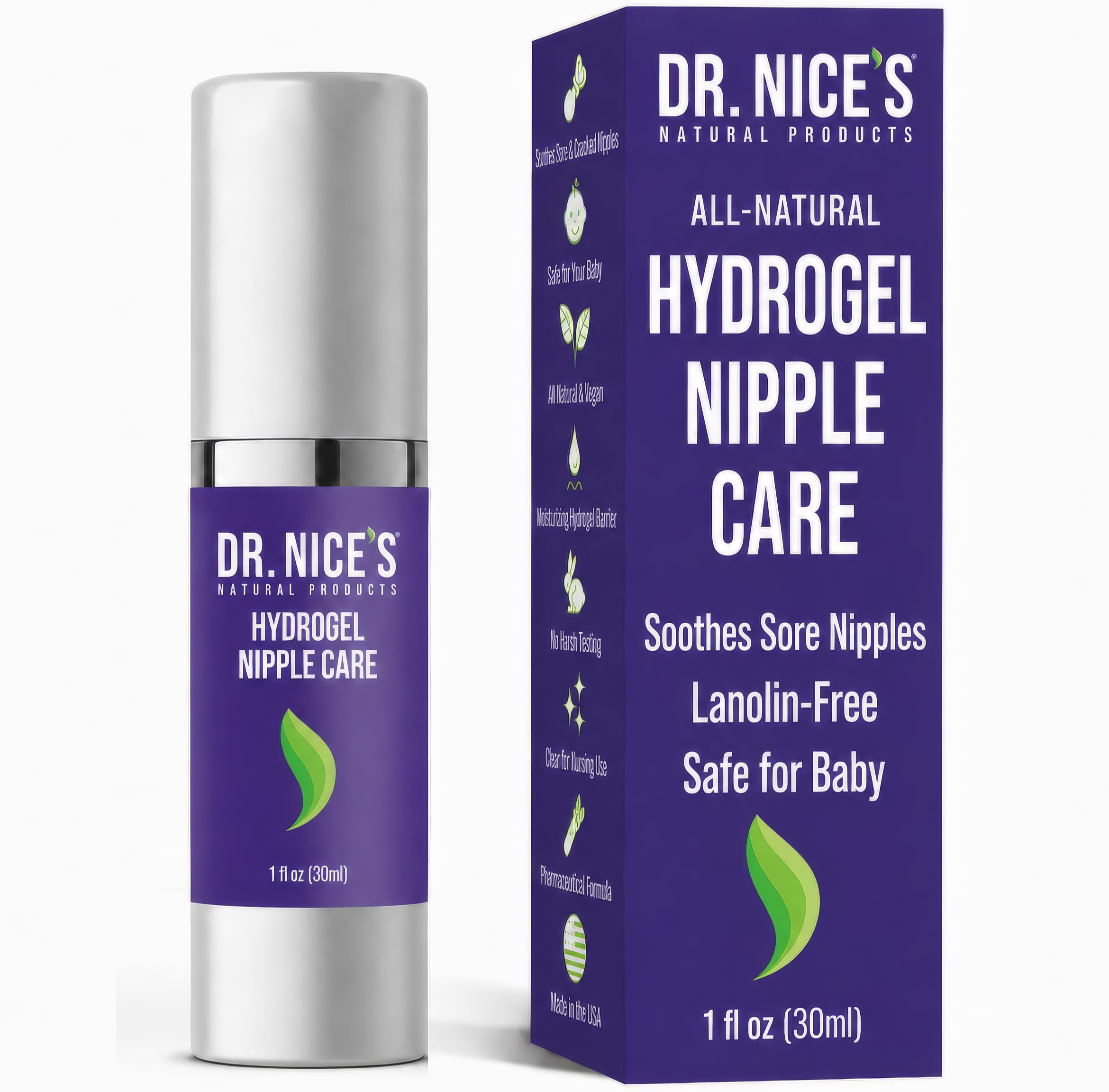 Amazon.com: DR NICE'S Nipple Soothing Gel for Breastfeeding