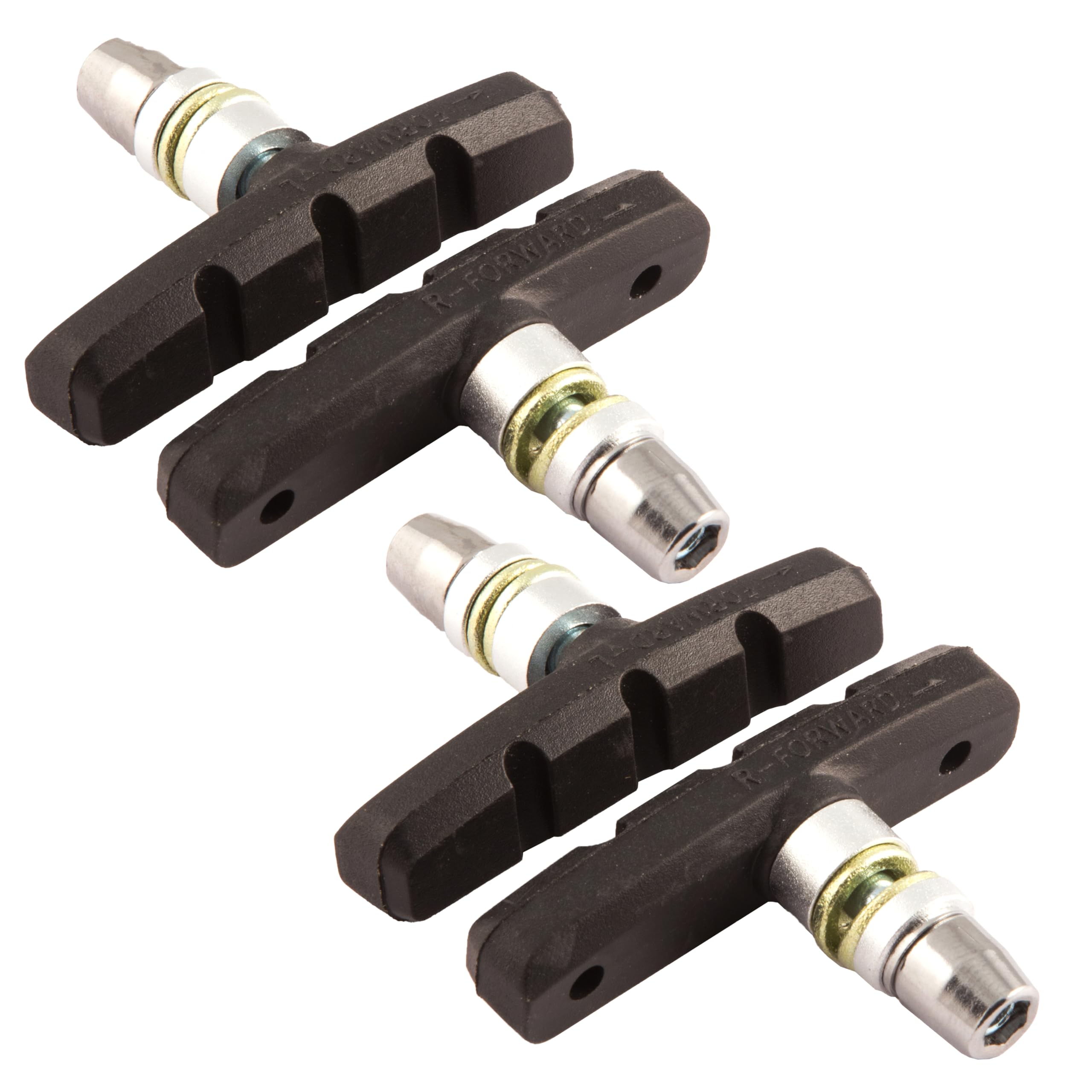Clarks Cycle Systems MTB/Hybrid Threaded V-Brake Brake Pads, Two Pairs, 70mm โ image 1