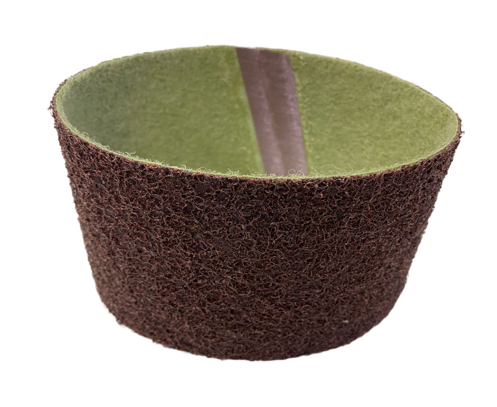 3-1/2 X 15-1/2 inch Medium Maroon Surface Conditioning Sanding Belt, to use with 5 in Diameter Pneumatic inflatable Drum (Pack of 2)