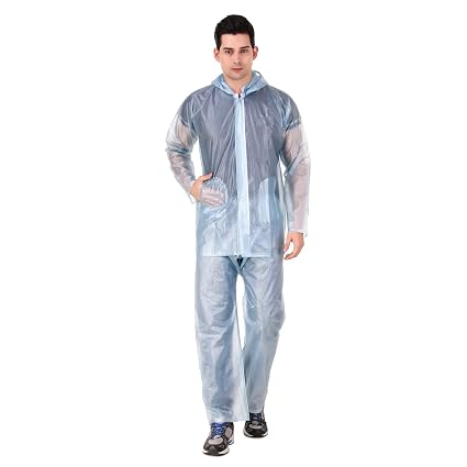 Finery Transparent Rain Coat with Hoods 