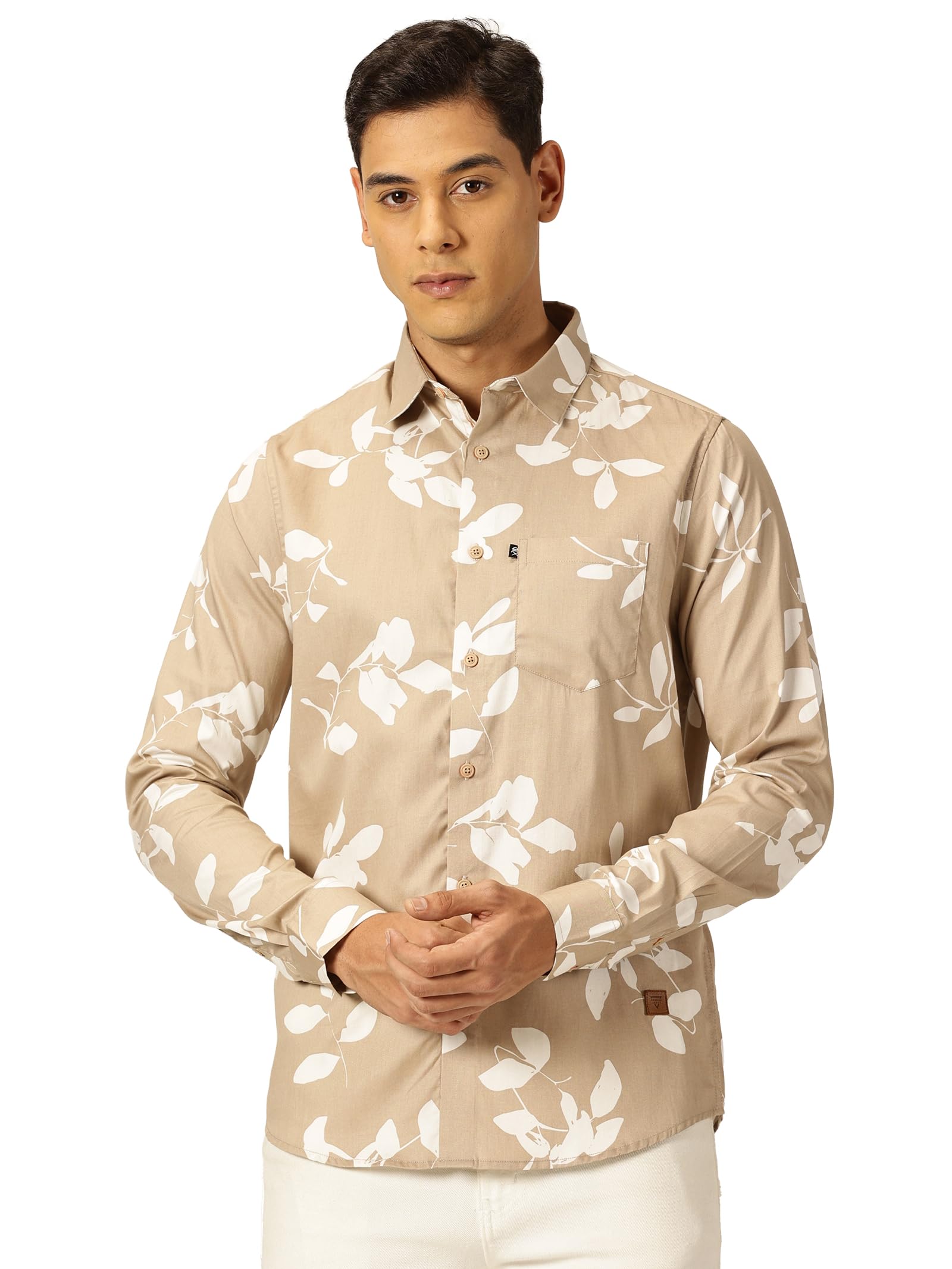 thomas scott Men 100% Cotton Full Sleeves Printed Casual Shirt-picture-17