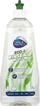 CARE + PROTECT ECO+ Rinse Aid for All Dishwashers, Hypoallergenic, Facilitates Quick Drying, Extra Shine, No Halos, 500 ml