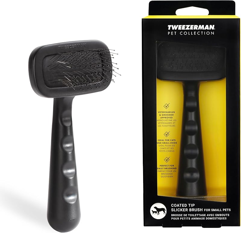Slicker Brush for Pets-Grooming Brush with Coated Bristles