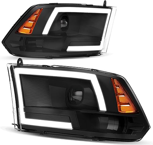 Miniatura 1 de AUTOSAVER88 Conjunto de faros delanteros LED DRL compatible con Dodge Ram 15002010 2011 2012 Dodge Ram 2500 3500 modelo de doble haz, par de
