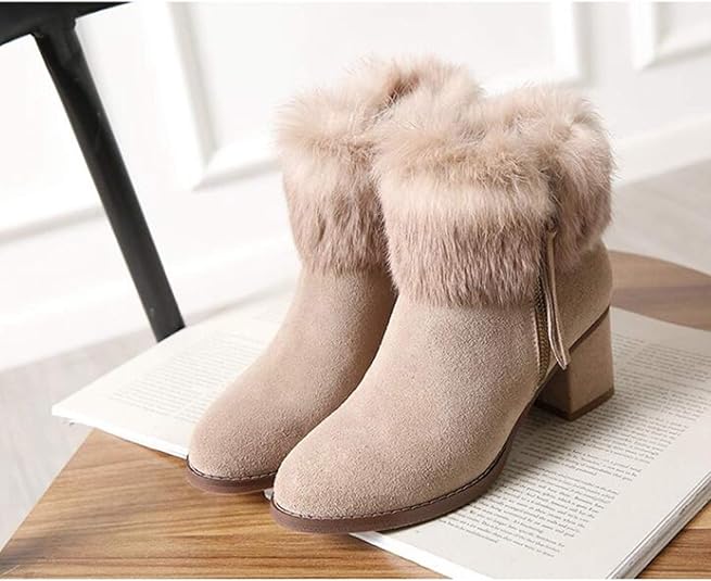 FYSP オリジナル　ゴシック風　厚底ファーブーツ（7cm増やす） FYSP オリジナル ゴシック風 厚底ファーブーツ（7cm増やす）