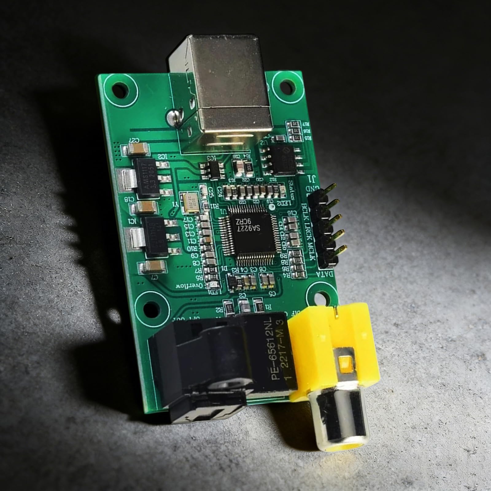 LJMSA9227 Carte audio HiFi avec prise en charge de conversion USB vers SPDIF pour adaptateur numérique 32 bits 384 kHz DSD128 DSD256 USB vers SPDIF