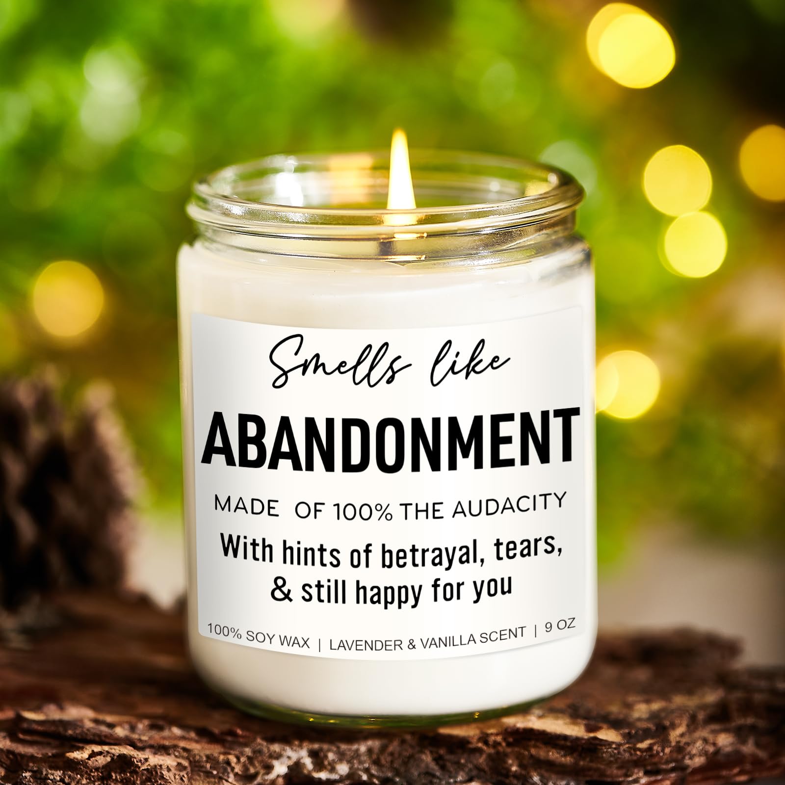 Candela Profumata 'Odore Di Addio' – Regalo Divertente Per Colleghi Che Lasciano Il Lavoro, Pensionamento, Nuova Avventura – Gelsomino, Oud E Sandalo, 255g, 50 Ore Di Combustione - 2