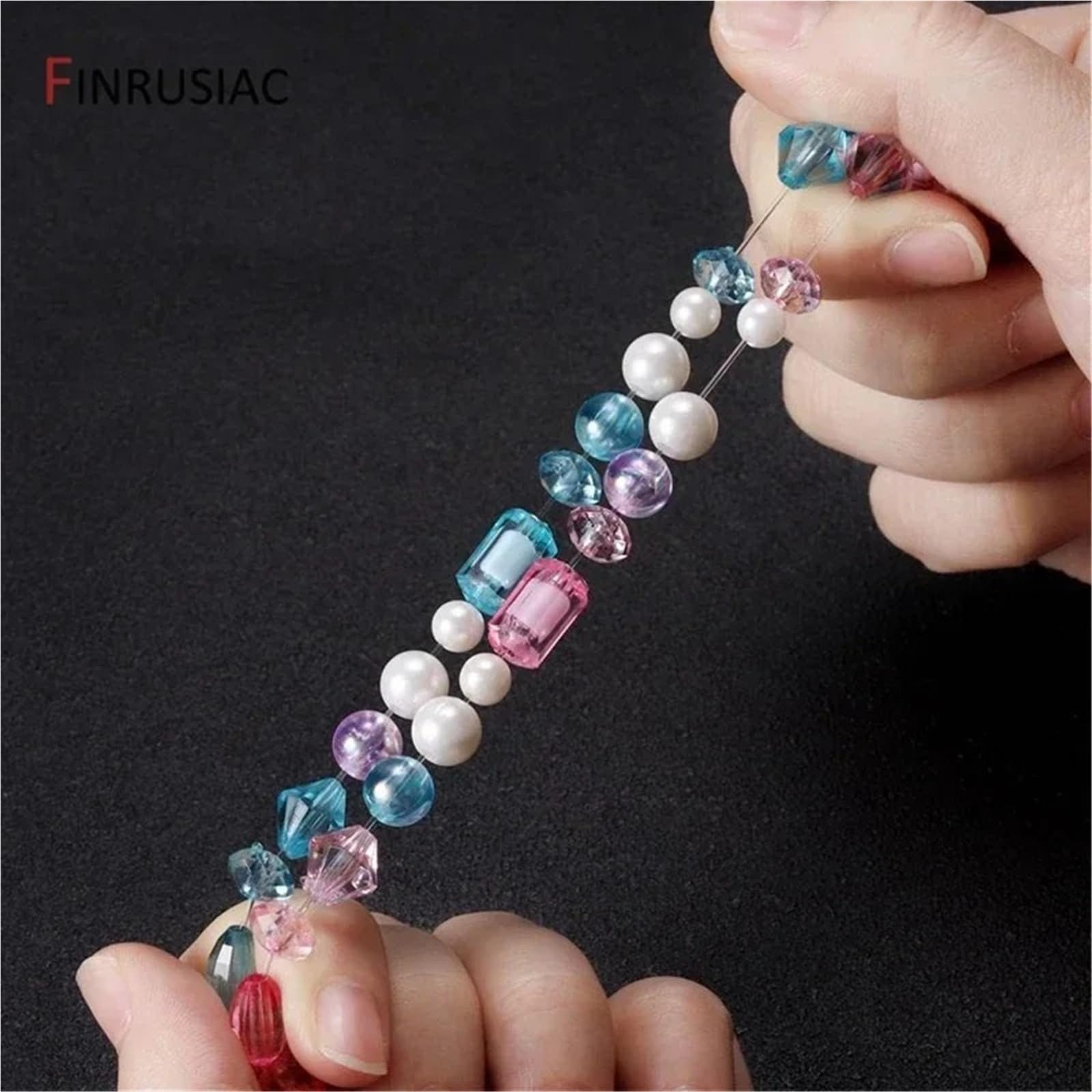 Band FüR ArmbäNder 500/100 m transparente, elastische Kristallschnur for die Schmuckherstellung (DIY-Armbänder, Halsketten, Accessoires)(0.7mm,500m(5 Rolls))