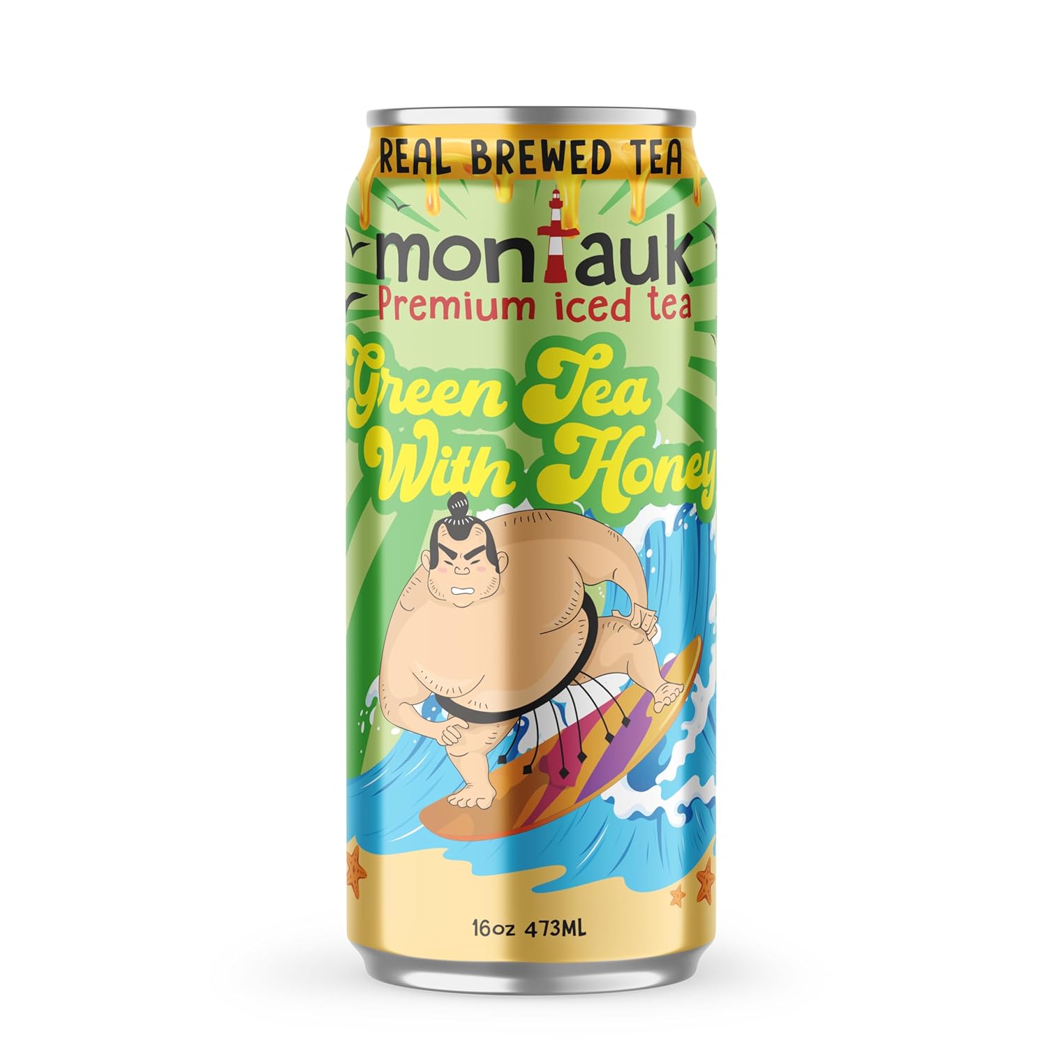 Montauk Premium Iced Tea, Ready-to-Drink Tea, 16 fl oz Cans (Pack of 12, Variety Pack)