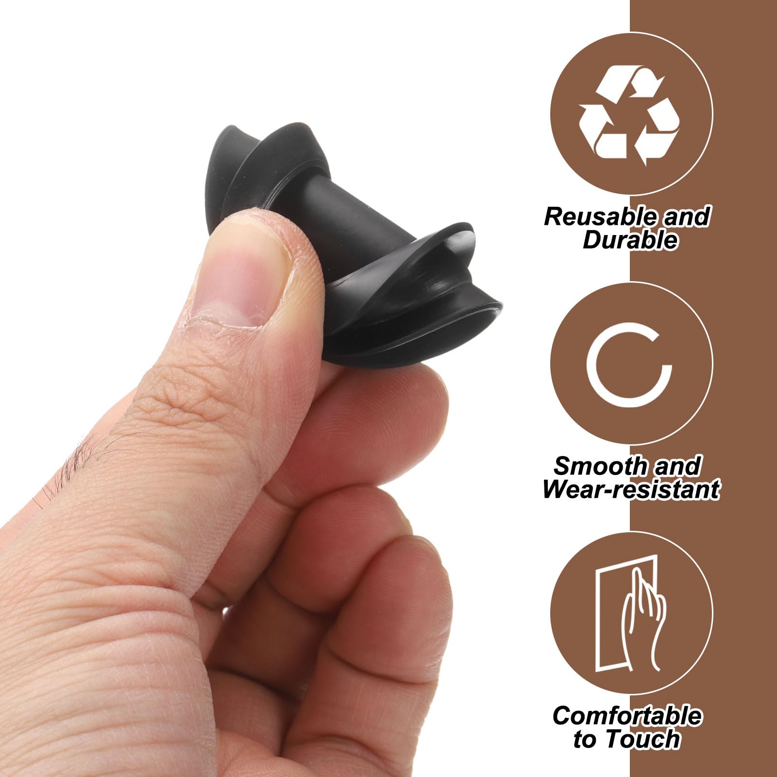 QUARKZMAN 20 Pz Tappo Salvadanaio 38 Mm/1.5" ID 50 Mm/1.97" OD Tappi Rotondi in Plastica per Scatola di Risparmio Sostituzione Tappo di Tenuta per Foro Salvadanaio, Nero