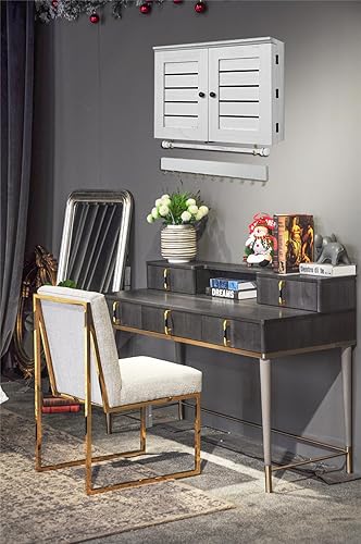 Miniatura 7 de Organizador de joyas rústico montado en la pared con decoración de madera de granero, soporte de pared de madera, soporte de joyería para collares,