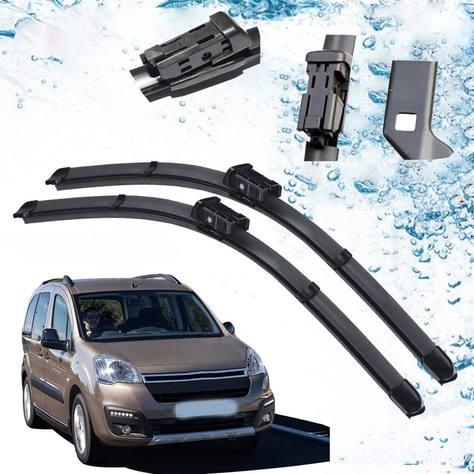 Auto Tergicristallo Auto Tergicristallo Spazzole Spazzole Accessori Auto per Citroen Berlingo B9 2008 2009 2010 2011 2012 2013 2014 2015 2016 2017 2018