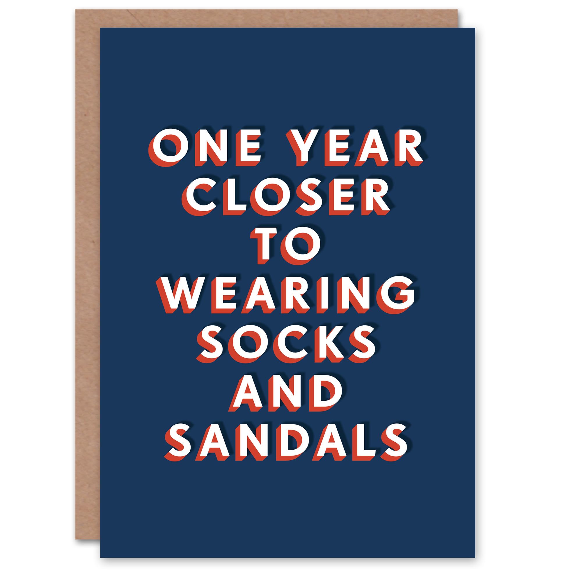 Artery8 Men's Birthday Card Funny Greeting Card Navy