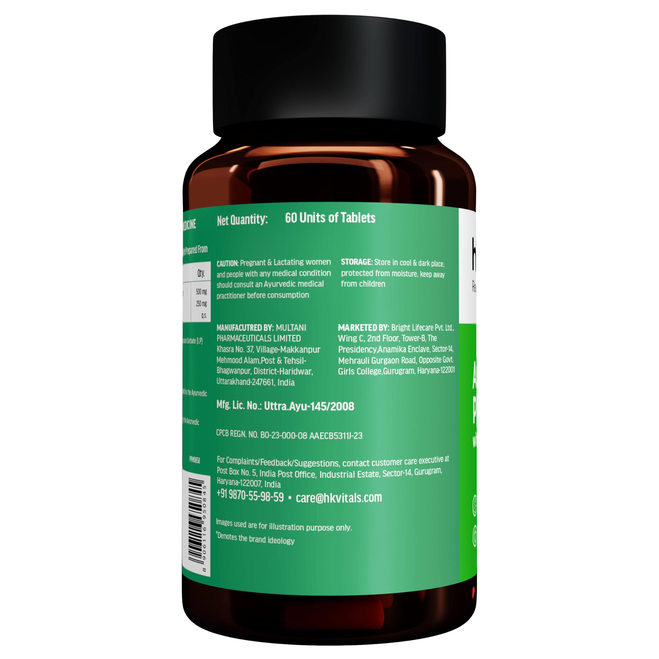 hk vitals Ashwagandha Plus with Tulsi Extract 500mg, 60 Tablets — Amazon image 6
