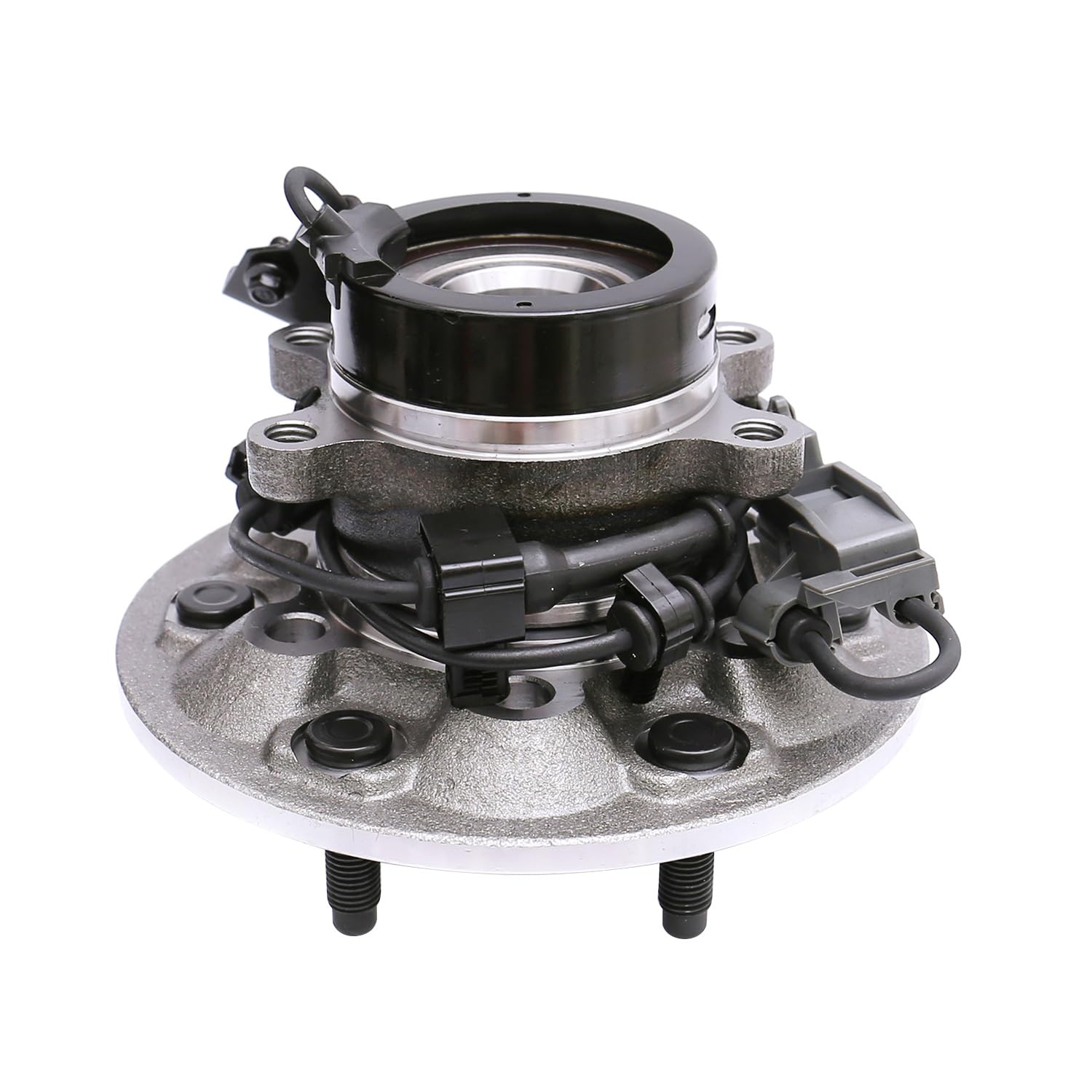 515110 4WD Front Left Side Wheel Bearing and Hub Assembly Compatible with Chevy Colorado, GMC Canyon, Isuzu i-350, i-370 4x4 2004 2005 2006 2007 2008 6 Lug w/ABS