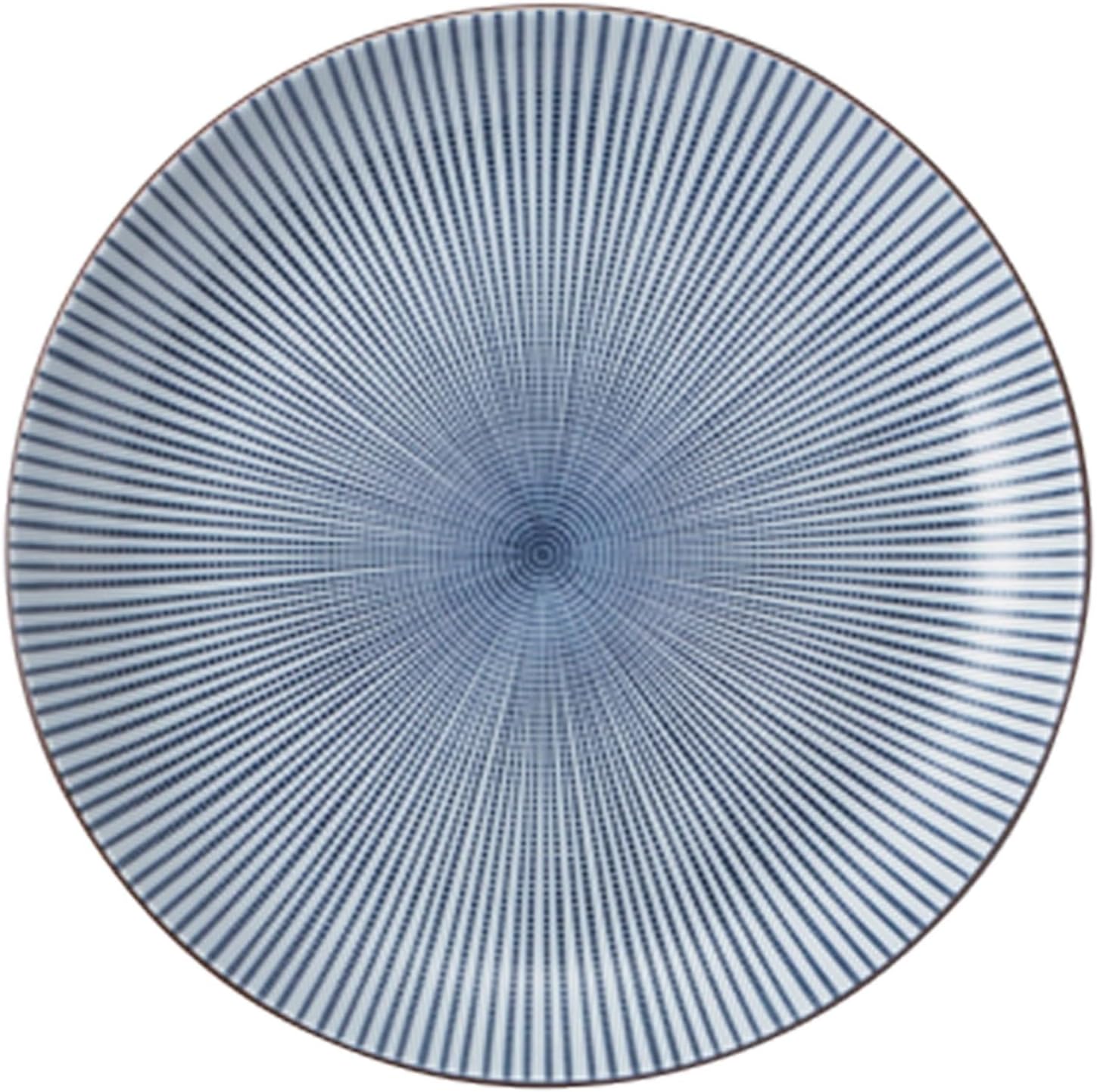Showa Seitou, Sendan Tokusa, Shaku Plate, Diameter 12.3 x 1.6 inches (31.2 x 4 cm), Mino Ware Made in Japan, Dishwasher Safe