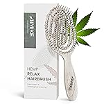 AIMIKE Hemp-Relax Detangler Hair Brush, Eco-Friendly Detangling Brush for Wavy Straight Hair, Vented Hairbrush w/Soft Bristles, Glide Through Tangles with Ease for Women, Kids, Wet & Dry Hair