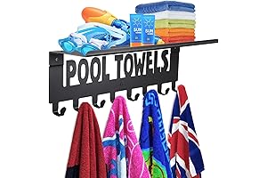 Kuhome Pool Towel Racks with Shelf: Entice Your Outdoor Oasis