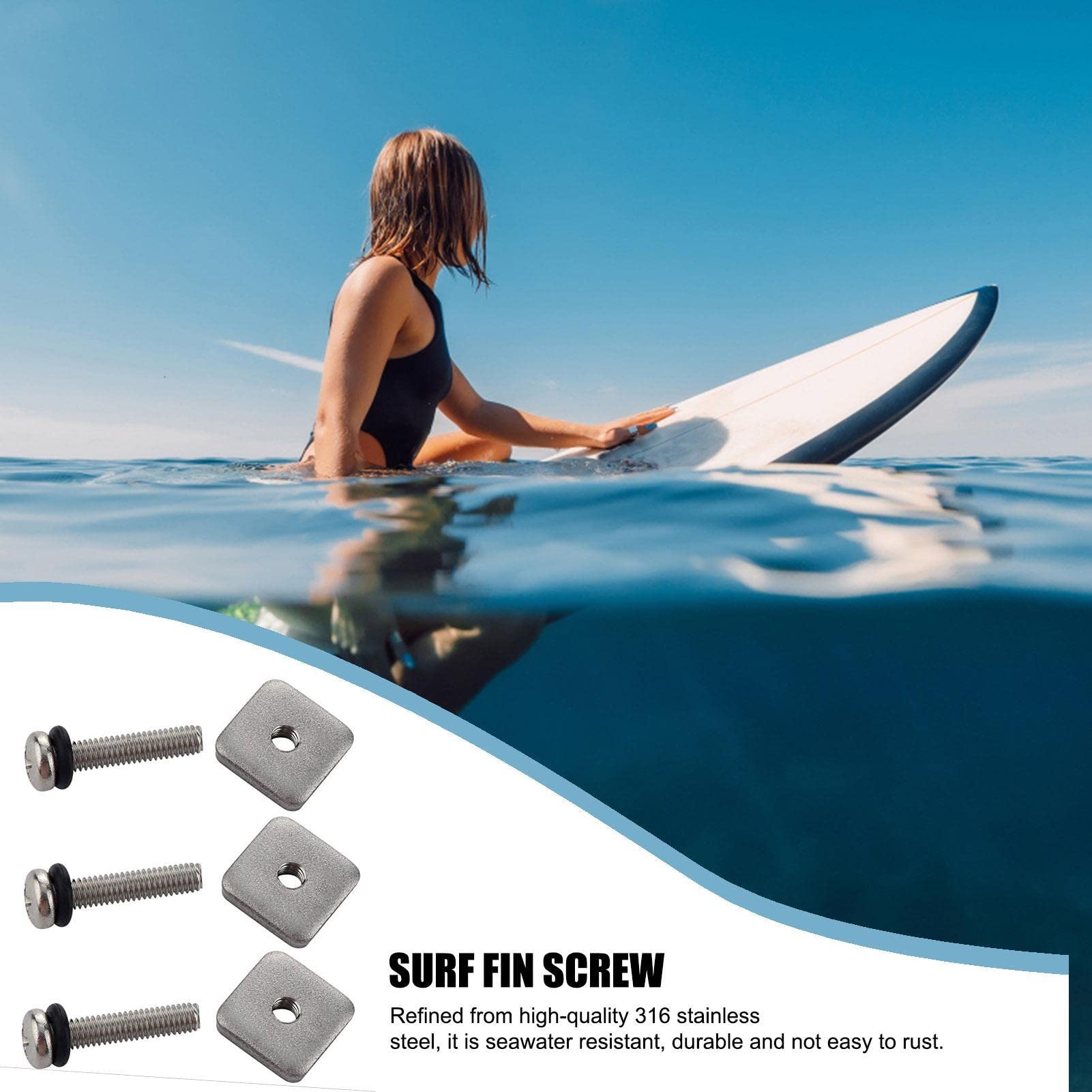 Aileron De Planche De Surf SUP 9 Pouces - Nylon Renforcé, Amovible, Pour Stabilité Et Direction - 9