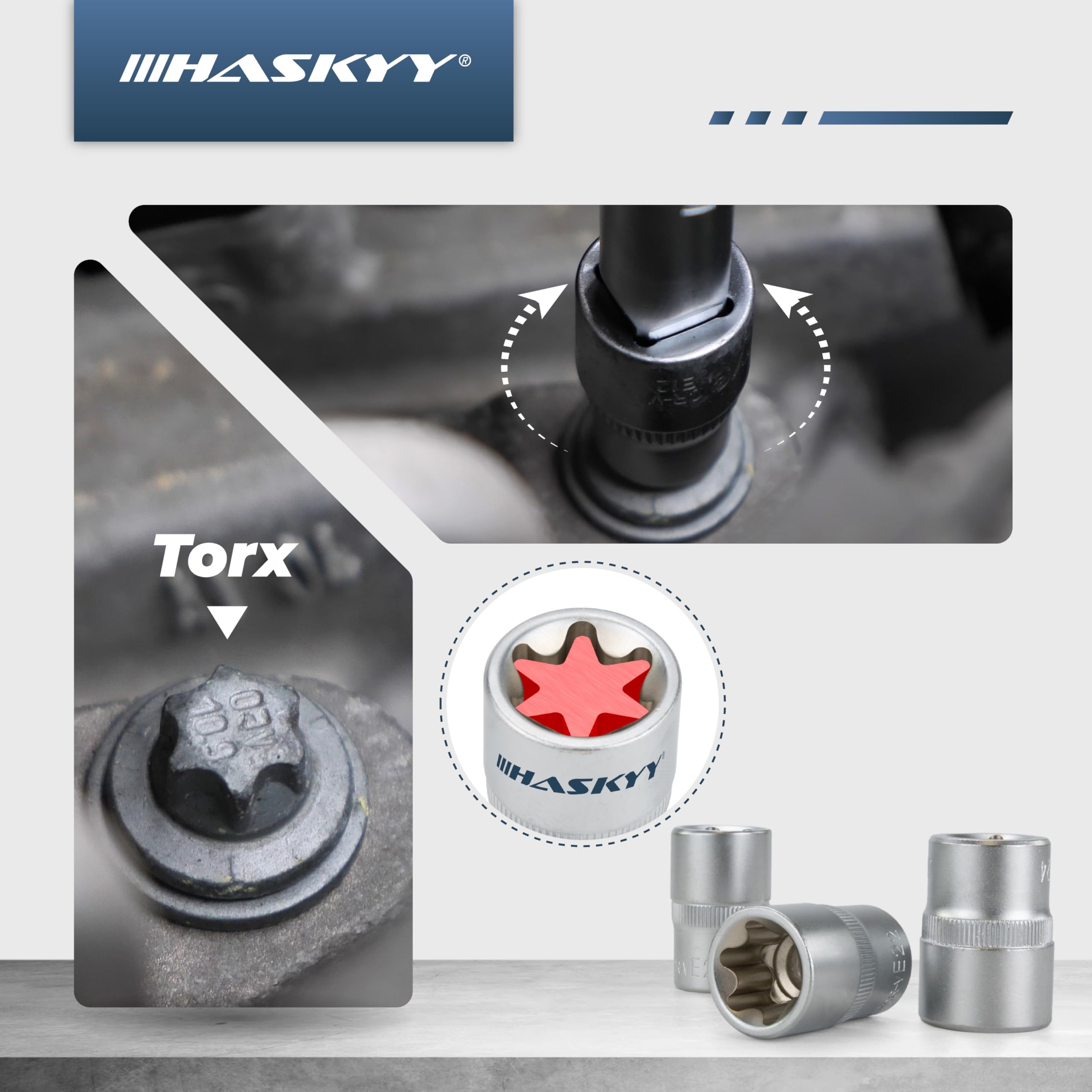 Gaemi Dadi a punta M14 x 1,5, 24 dadi neri con chiave a bussola, lunghezza 11,2 cm con sede a cono per ruote aftermarket, esagonali da 3/4 di pollice
