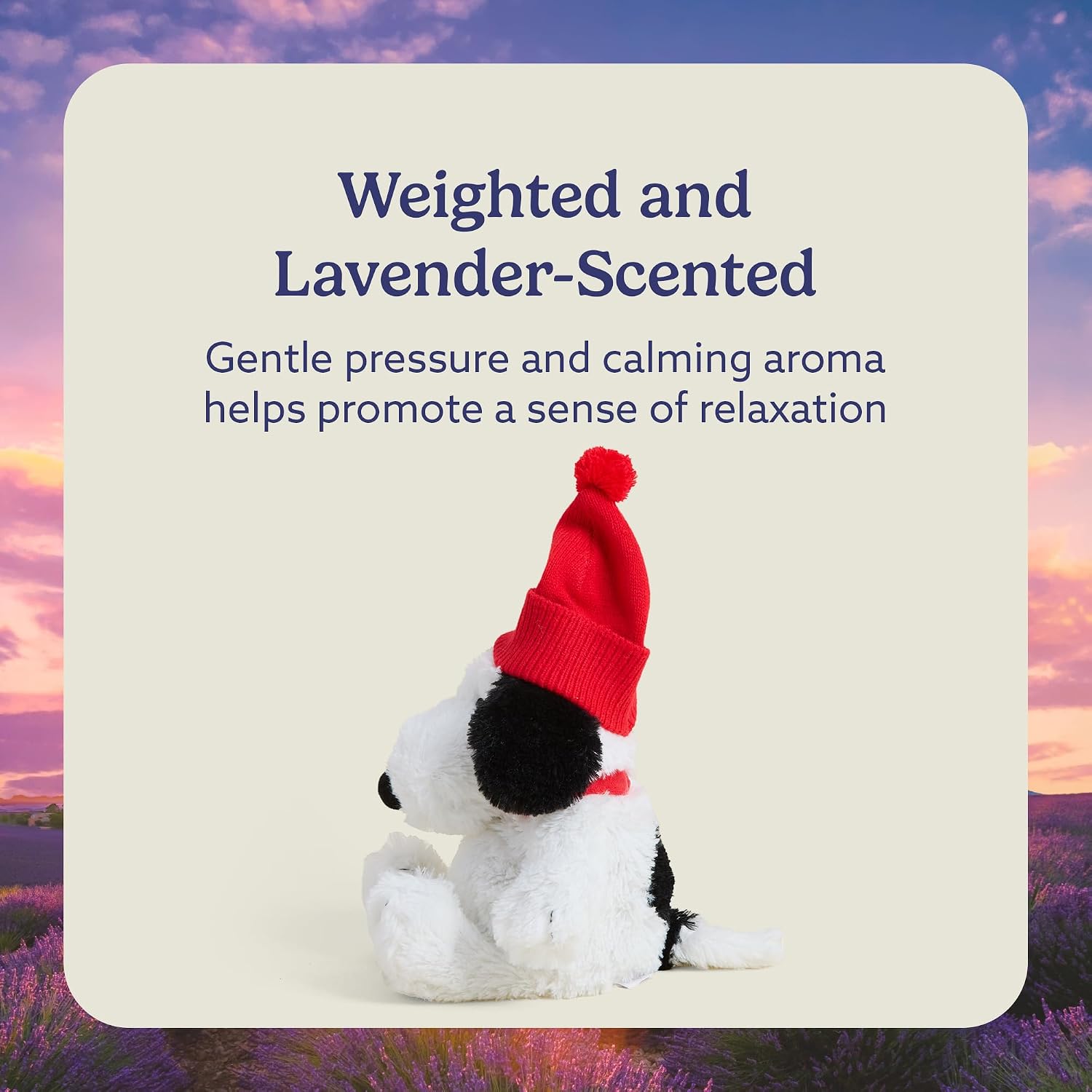 warmies Microwavable & Weighted Stuffed Animals, Snoopy with Santa Hat - Heated Stuffed Animal Plushie - Halloween Themed Cute Soft Plush Toys for Adults & Children (Boys, Girls, Babies & Toddlers) image 3