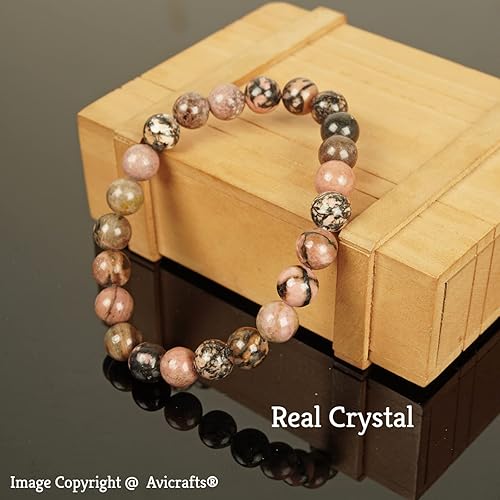 Miniatura 3 de Black Rhodonite Bracelet, Healing Crystal Bracelet, Gemstone Bracelet, Rhodonite Bracelet, Rhodonite Beads, Beaded Bracelet, Rhodonite Jewelry,