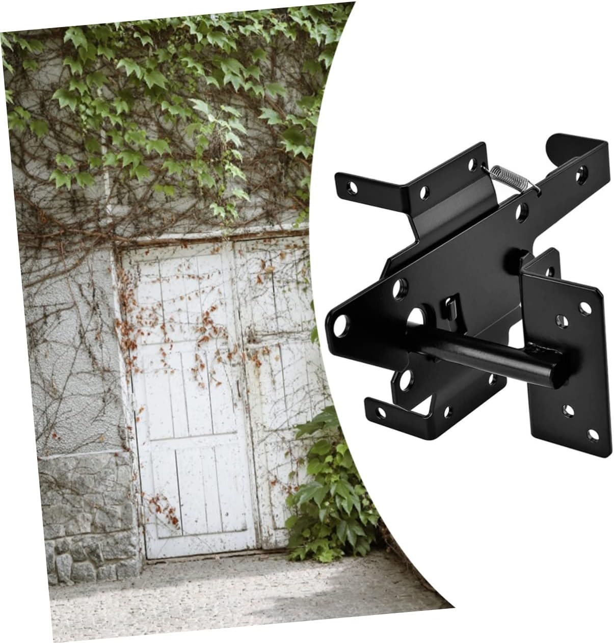 Automatic Gravity Lever Gate Latch Heavy Duty Door Lock for Gates Self-Locking Design with Fasteners for Secure Fencing Gardens Pools