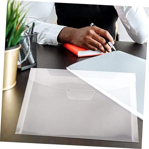 Miniatura 7 de Tofficu 40 bolsas de archivos con hebilla, carpetas de plástico A5, organizador de bolsillo, carpeta A6, carpeta de documentos, bolsas de viaje